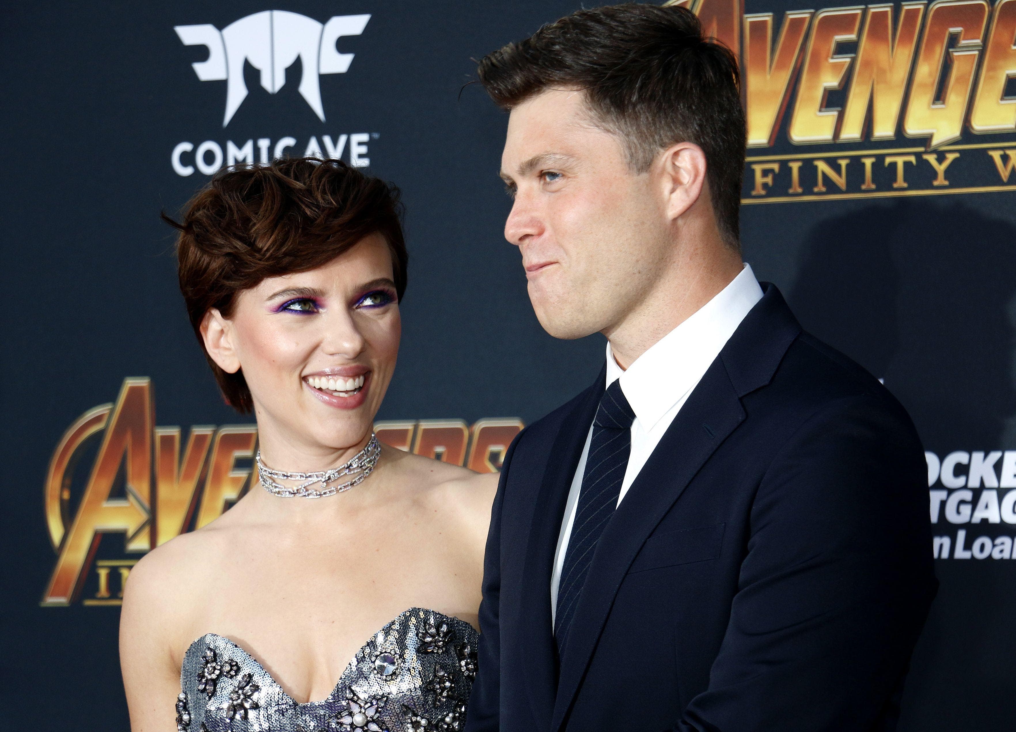 Colin Jost And Scarlett Johansson