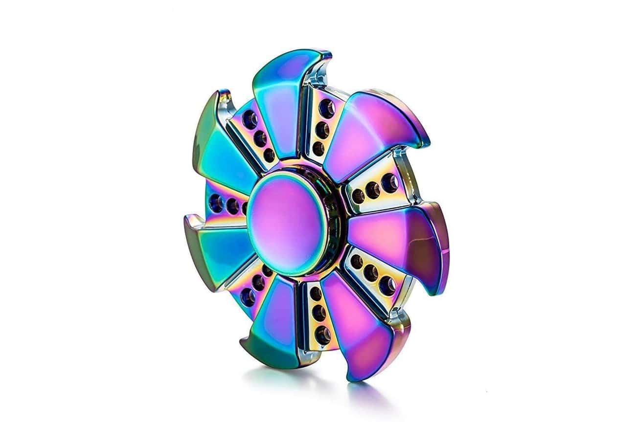 YGJ Rainbow Fidget Spinners, Rainbow-UFO1