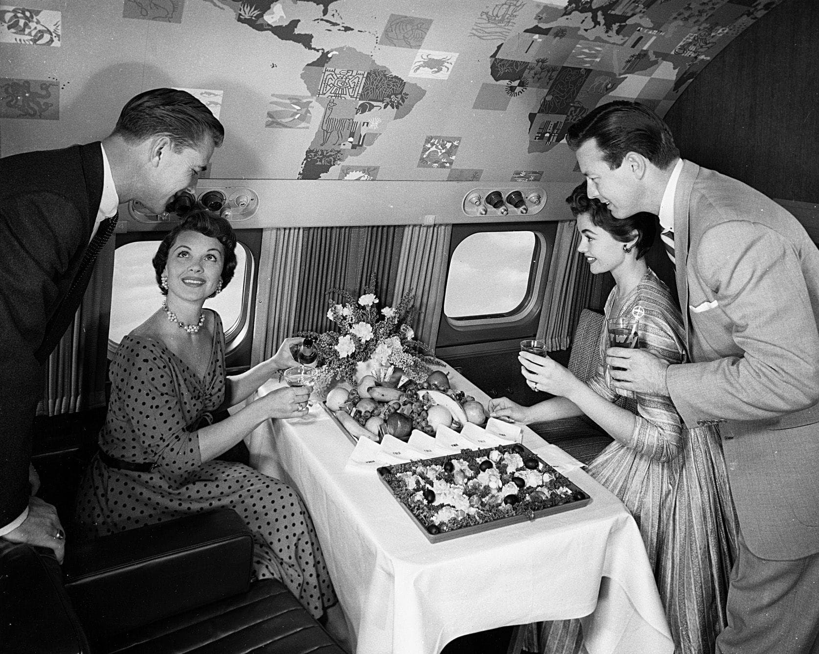1955 - Trans World Airlines Buffet