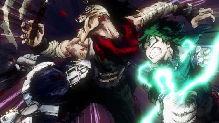 My Hero Academia The show now has three feature films under its name and 100 plus episodes. My Hero Academia has become one of the greatest shonen hits of its time. It debuted at the perfect time where it was able to combine shonen traits with Superheroes. The extensive array of My Hero Academia kinks combined with exaggerated villains lead to some intense battles. Anime with epic fight