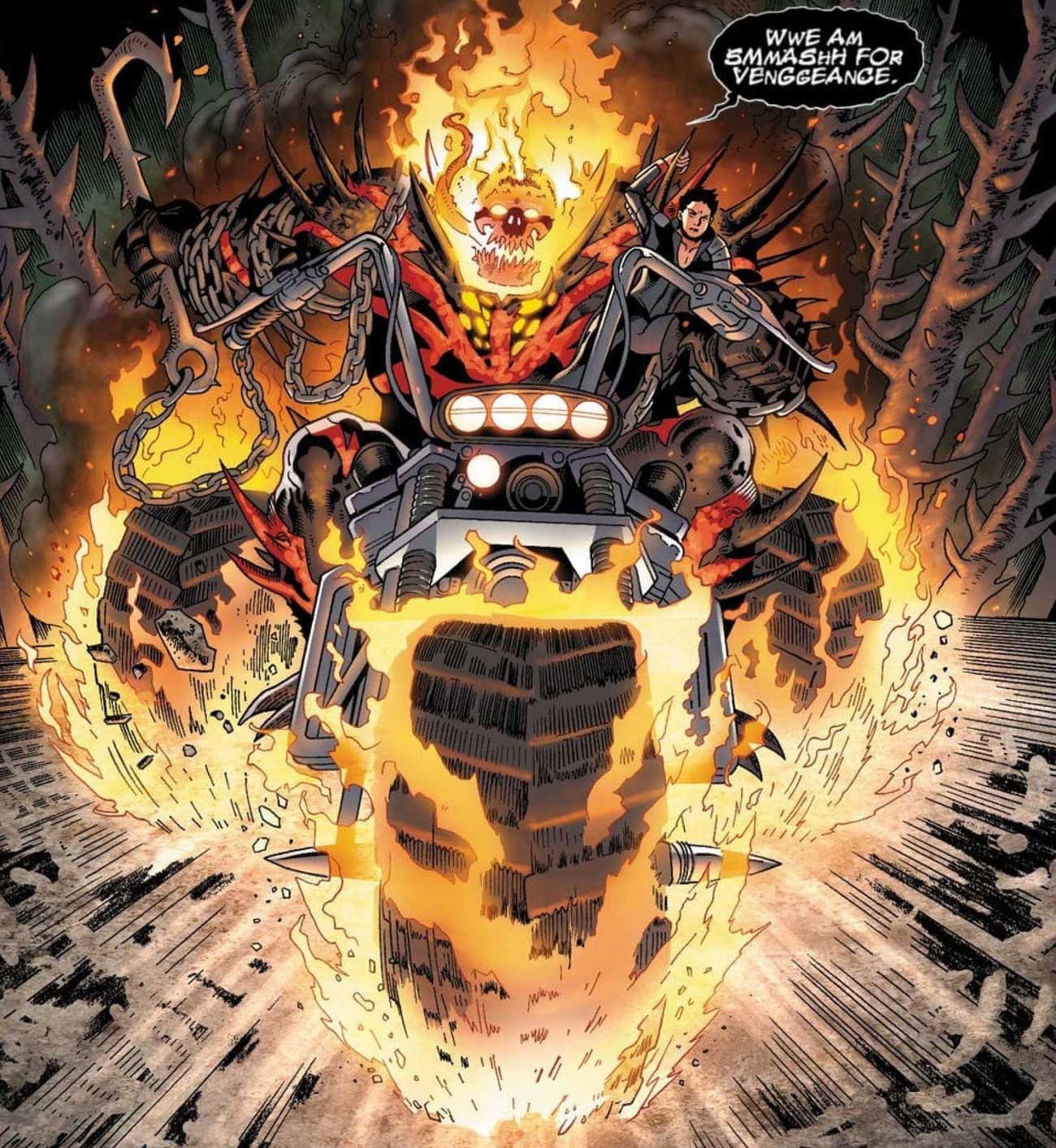 Combining The Red Hulk, Venom, And Ghost Rider Makes A Terrifying Venom