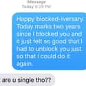 Blocked-iversary on Random Brutal Texts From Exes