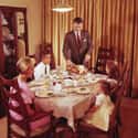 A Family Sits Down To Their Meal - 1966 on Random Pictures Of Thanksgiving Over Years