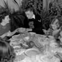 Basketball Player Dick Bentley's Family Digs In - 1939 on Random Pictures Of Thanksgiving Over Years