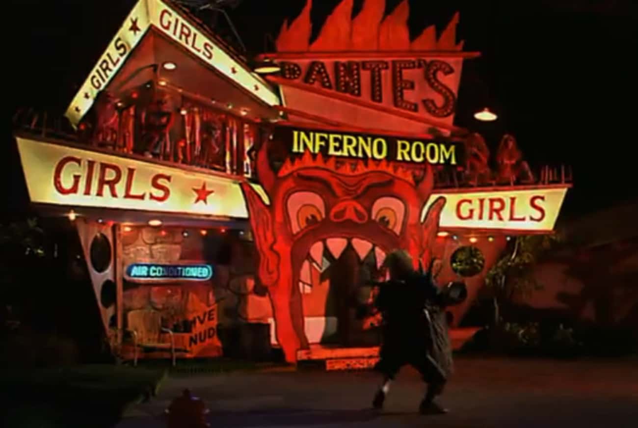 Beetlejuice Goes To Dante's Inferno Room, AKA A Gentlemen's Club