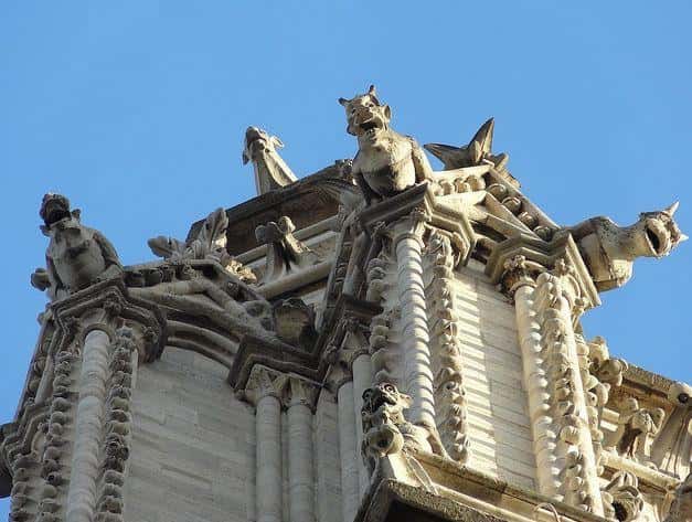 download history of gargoyles on churches