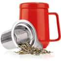 Peak Ceramic Red Tea Cup Infuser on Random Best Secret Santa Gifts