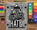 Haters Gonna Hate: A Snarky Mandala Coloring Book on Random Best White Elephant Gifts