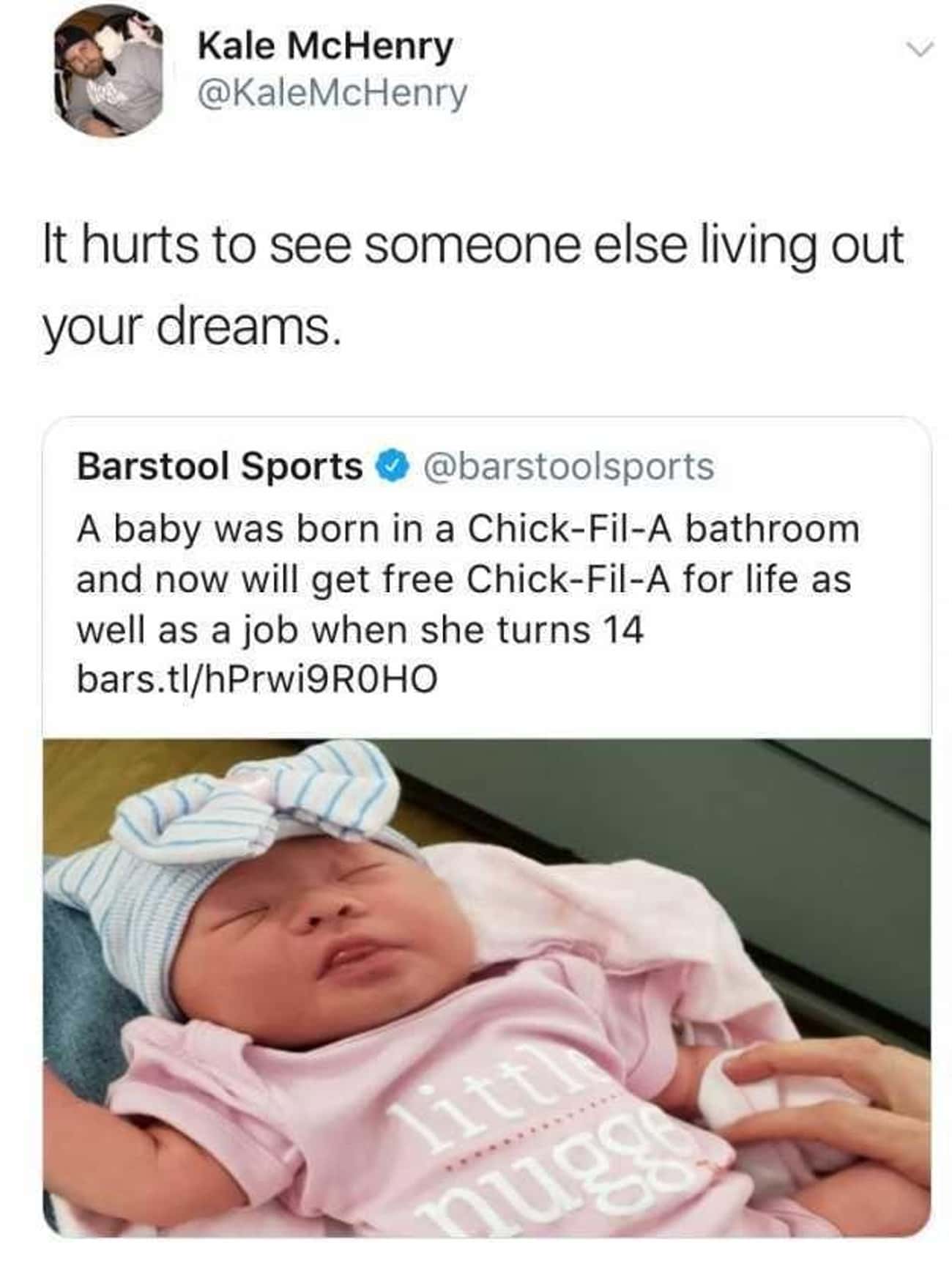 Believe In Yourself And You, Too, Can Be Born In A Chick-Fil-A