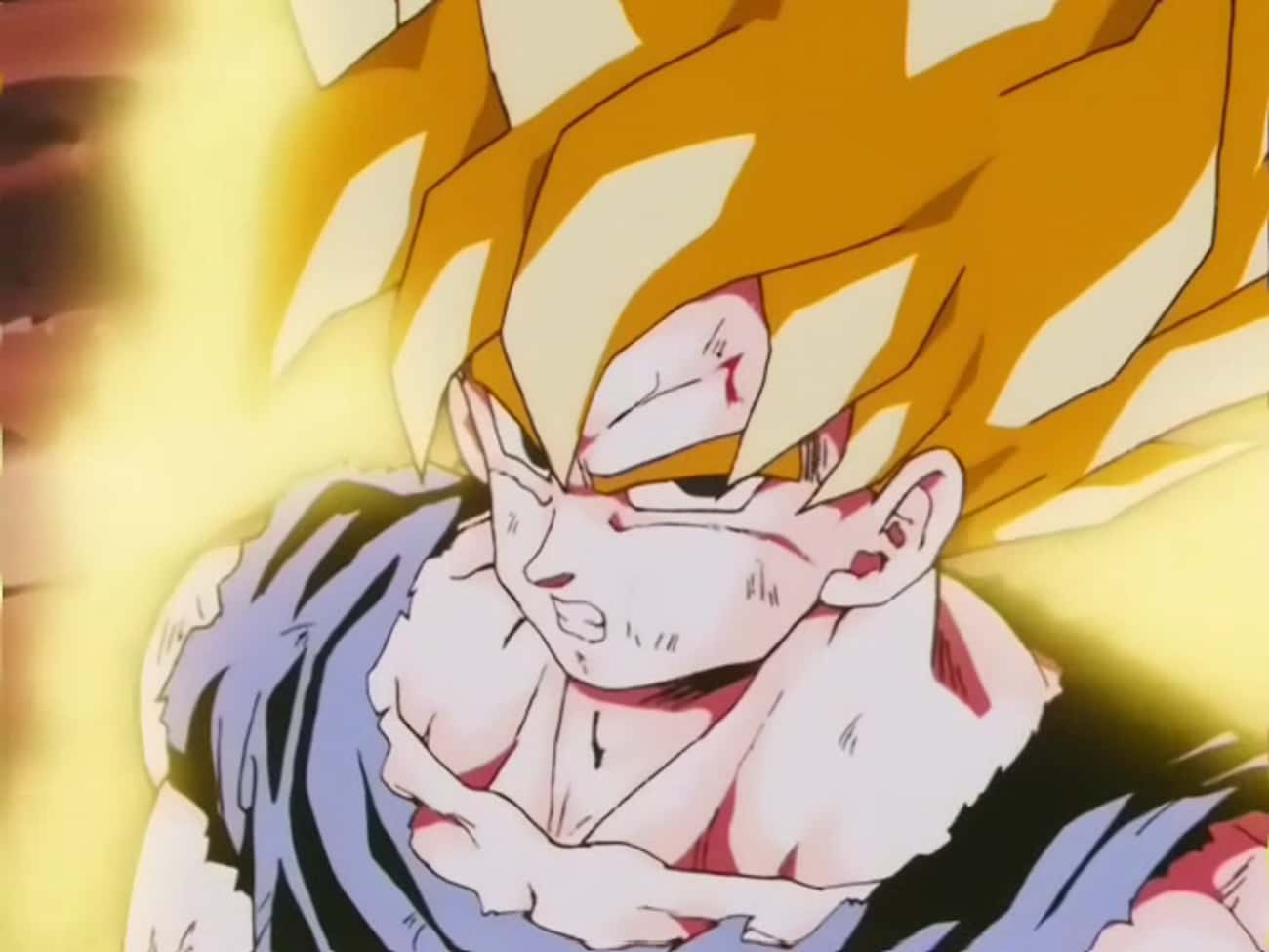 Goku Turns Super Saiyan For The First Time 