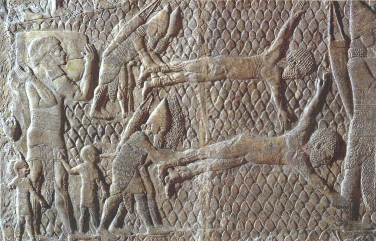Assyrian Prisoners Of War Were Flayed