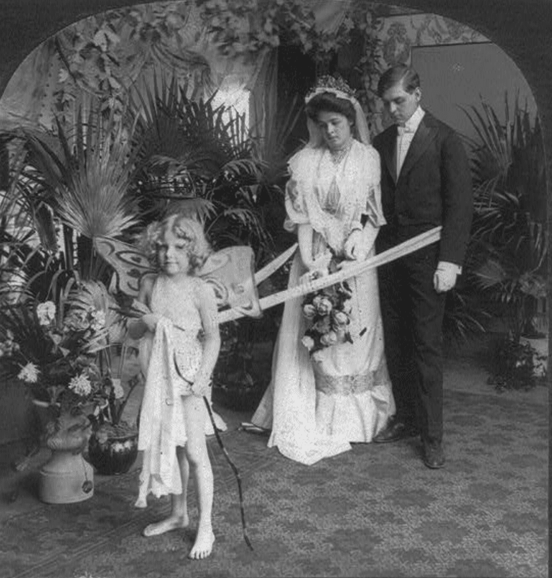 19 Hauntingly Beautiful Turn Of The 20th Century Wedding Photos   Cupid S Triumph 1905 Photo U1