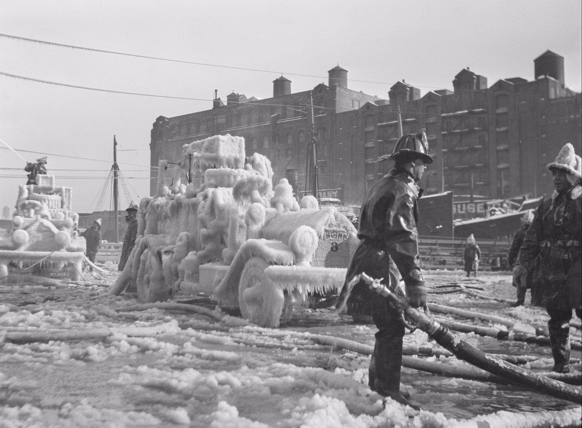 1920: Frozen Fire Trucks... is listed (or ranked) 4 on the list Utterly Fascinating Photos That Weren't In Your History Textbooks