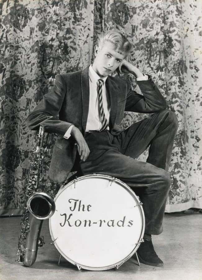 1963: Teen David Bowie Posing is listed (or ranked) 21 on the list Utterly Fascinating Photos That Weren&#39;t In Your History Textbooks