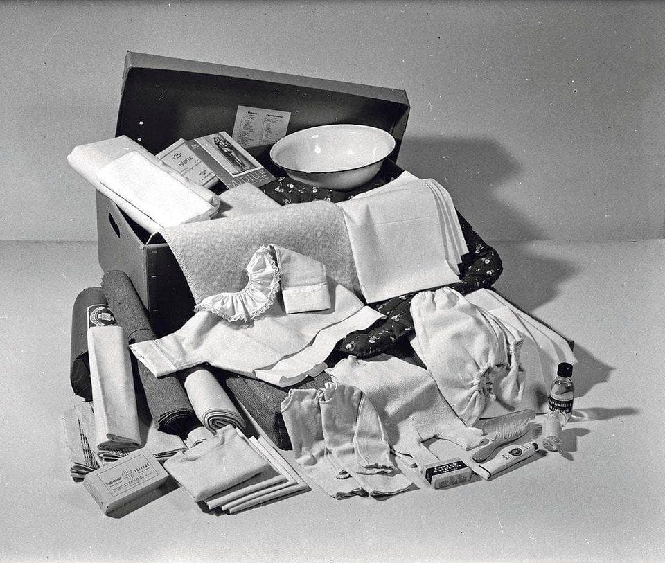 1939: Maternity Package For Mo is listed (or ranked) 17 on the list Utterly Fascinating Photos That Weren't In Your History Textbooks