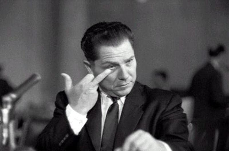 1957: Union Boss Jimmy Hoffa G is listed (or ranked) 19 on the list Utterly Fascinating Photos That Weren't In Your History Textbooks