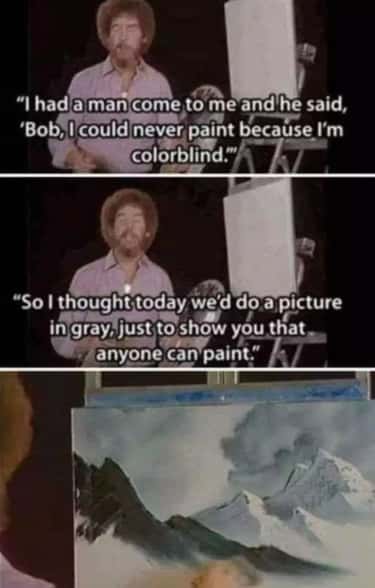 The 14 Funniest Bob Ross Memes