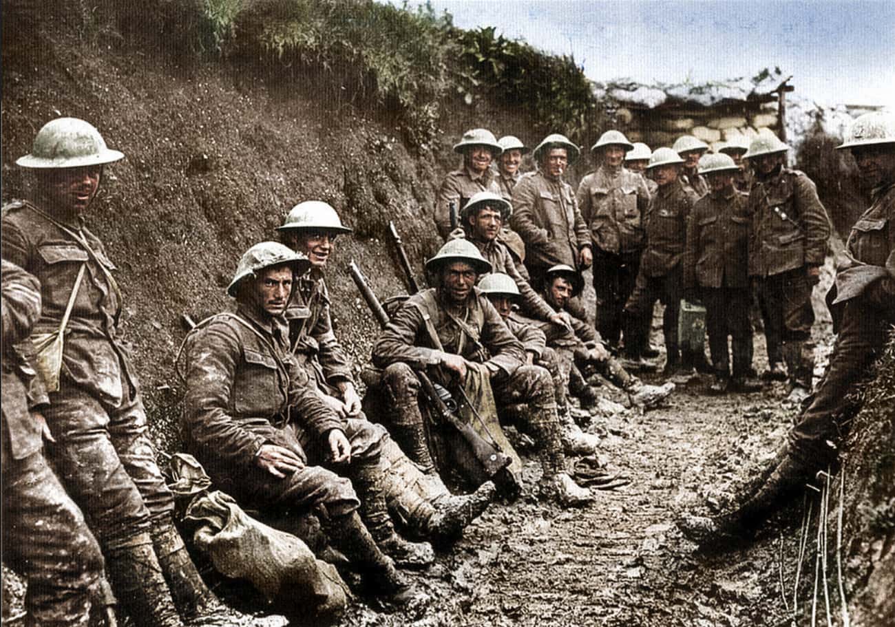 Irish Soldiers On The First Day Of The Battle Of Somme, 1916