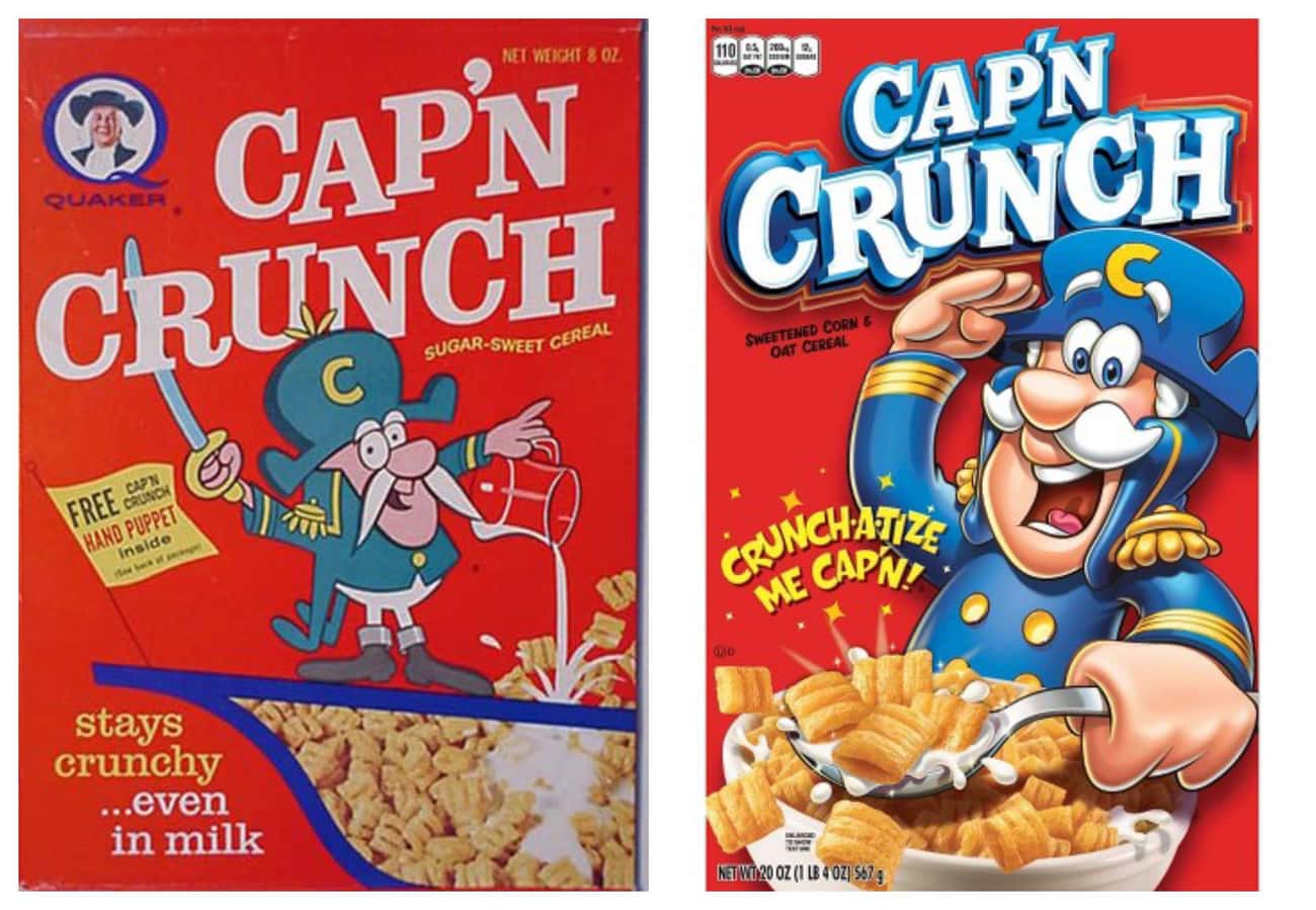 Cap'n Crunch, 1960s Vs. 2019