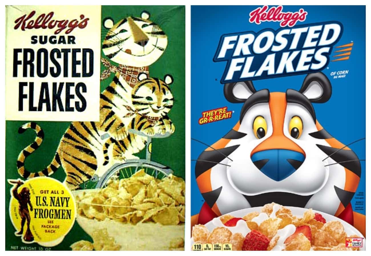 Frosted Flakes, 1950s Vs. 2019