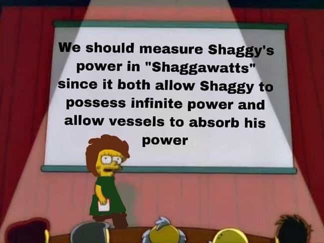 The World Needs A New Unit Of Power To Measure Shaggy's Energy Output