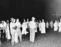 An African American Man Attends A Klan Rally, 1950 on Random Haunting Photos That Show The Dark Side Of History