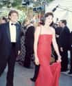 Anjelica Huston And Danny Huston, 1990 on Random Hollywood Royalty Looked At Oscars Over Decades