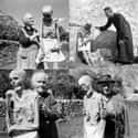 People With The Mummies Of Venzone, Italy, 1950s on Random Creepiest Photos From History