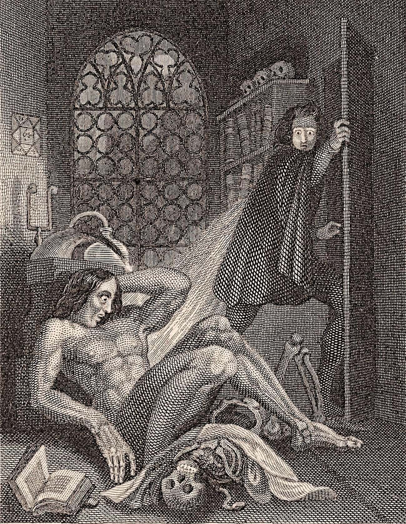 'Frontespiece To Frankenstein' By Theodore Von Holst, 1831