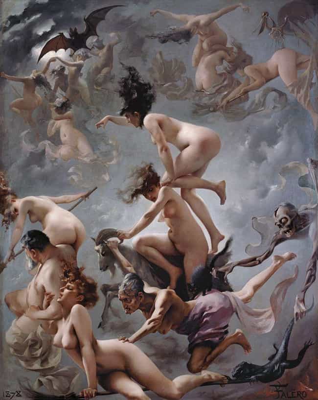 'Witches Going To Their Sabbat... is listed (or ranked) 4 on the list The Darkest Paintings From Art History Any Goth Will Appreciate