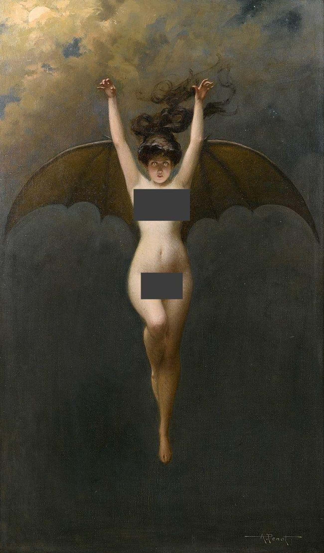 'The Bat-Woman' By Albert Joseph Pénot, c. 1890