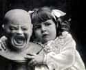 A Girl And Her Doll, Unknown Year on Random Historical Photos That Are Low-Key Terrifying