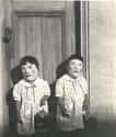 Twins In Homemade Costumes, 1930s on Random Historical Photos That Are Low-Key Terrifying