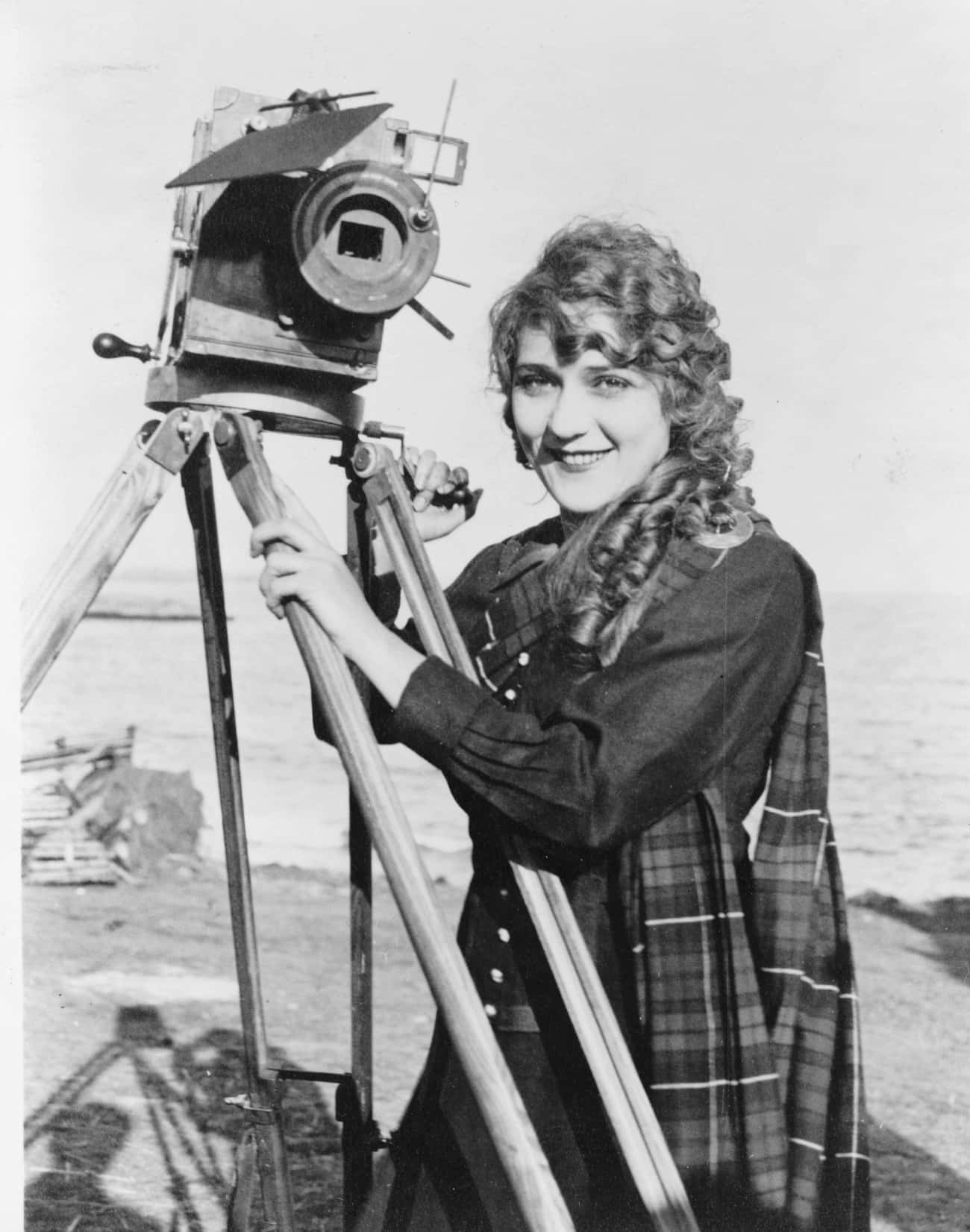 Mary Pickford Poses With A Camera, Year Unknown