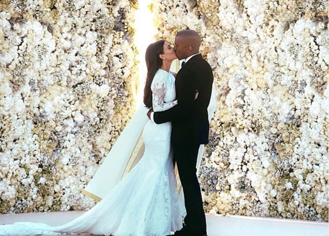 May 2014: Woods Attends Kim Kardashian And Kanye West's Wedding In Italy