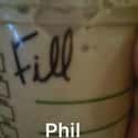 Phil's Coffee Re-Fill on Random Best Starbucks Cup Spelling FAILs