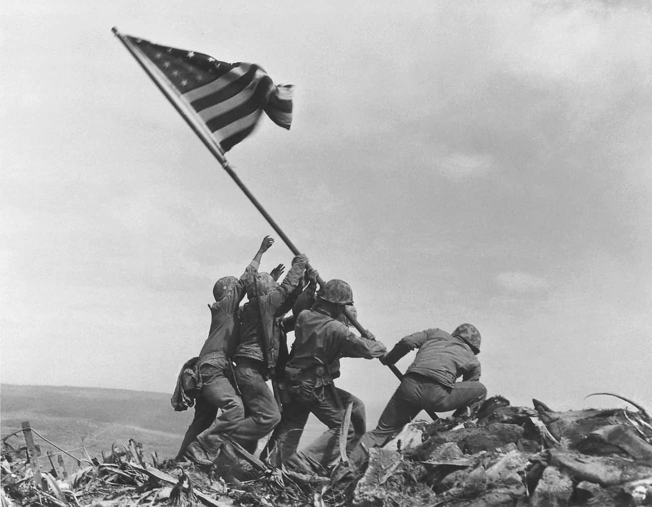 The Multiple Flags Of Iwo Jima