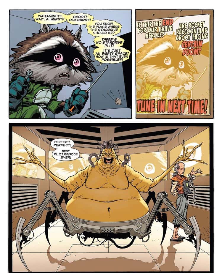 rocket raccoon and groot comic