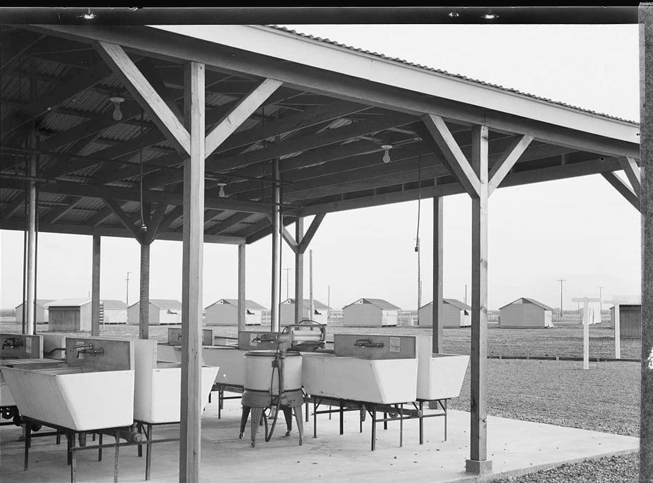 Laundry Facilities At A Camp In The San Joaquin Valley, CA, 1939 