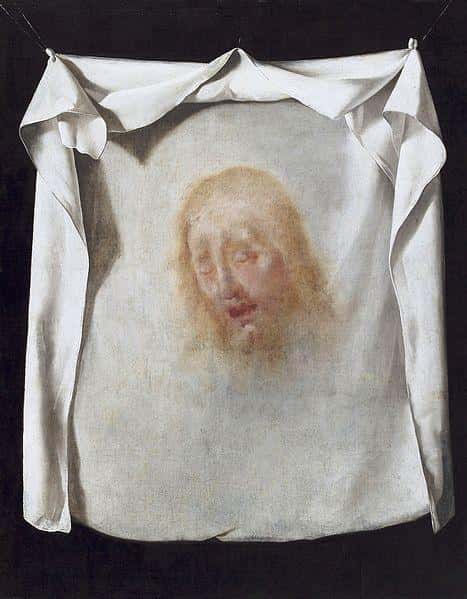 cloth with jesus face