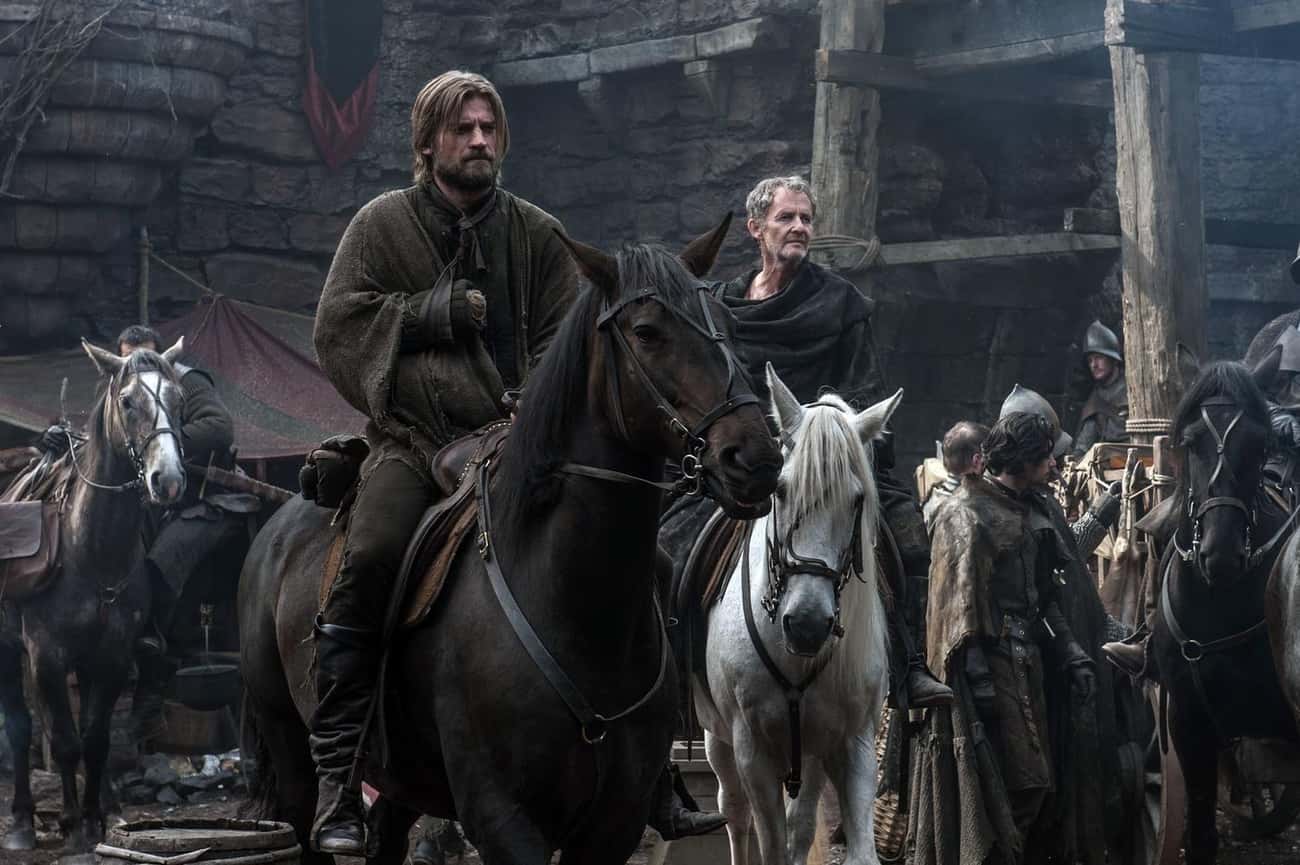 Jaime Makes An Oath To Brienne That He Will Have The Starks Returned Safely