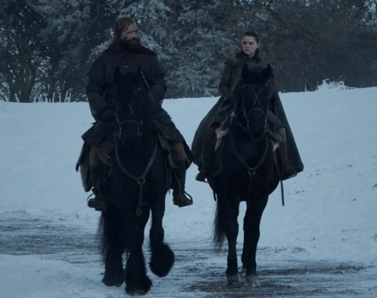 Arya And The Hound Leave For King's Landing