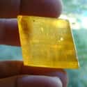 Dark Golden Calcite Crystal Optical Effect on Random Best Crystals For Meditation