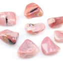 ThrowinStones Pink Opal Tumbled Stones on Random Best Crystals For Meditation