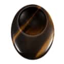 Yellow Tiger Eye Carved Thumb Worry Stone on Random Best Crystals for Grounding