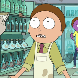 Morty Mart Manager Morty on Random Versions Of Morty That We've Seen On Rick And Morty