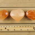 ThrowinStones Orange Selenite Crystal Heart on Random Best Crystals for Grounding