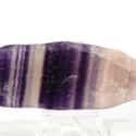 Deep Purple Banded Fluorite Crystal on Random Best Crystals for Grounding