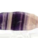 Deep Purple Banded Fluorite Crystal on Random Best Crystals for Grounding