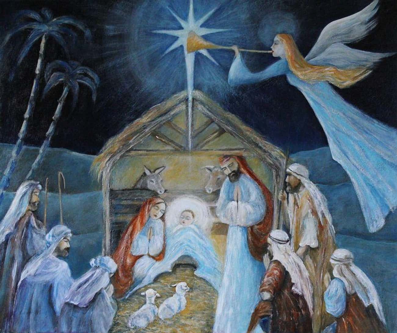 Jesus Was Born In A Manger